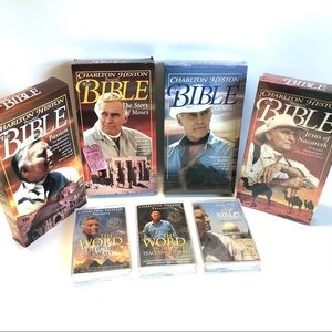 Charlton Heston Presents The Bible, 4 VHS Tapes